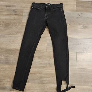 Hollister Super Skinny Jeans Mens 29x32 Black Advanced Stretch‎